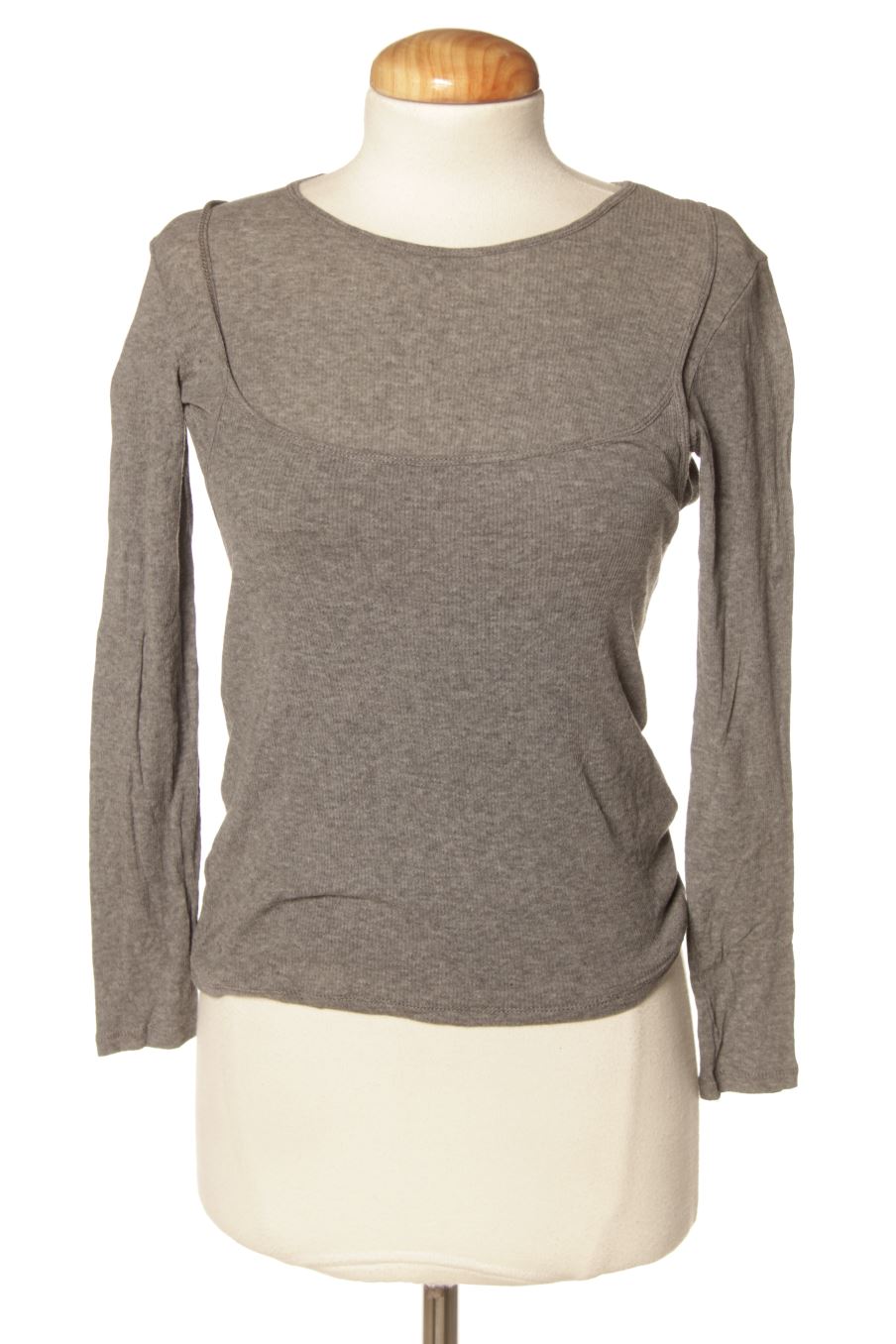 Camiseta manga larga de Massimo Dutti de la talla S, de color gris