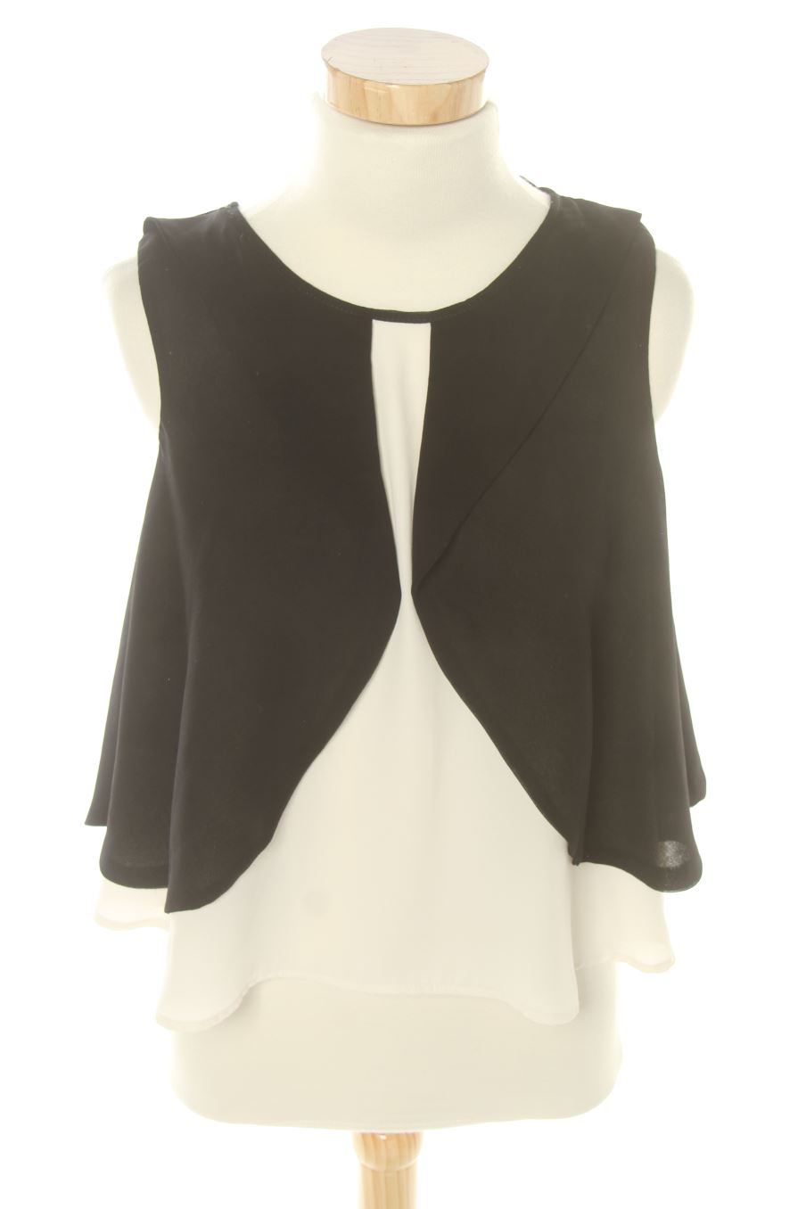 Top de Zara de la talla XS, de color negro