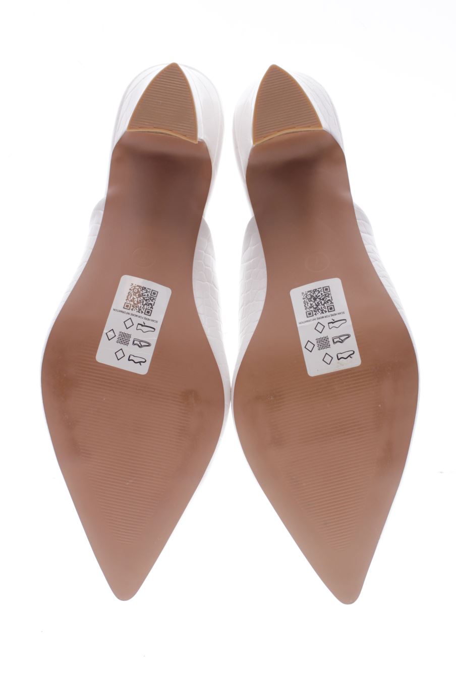 Sandalias tacon de ASOS de la talla 39, de color blanco de