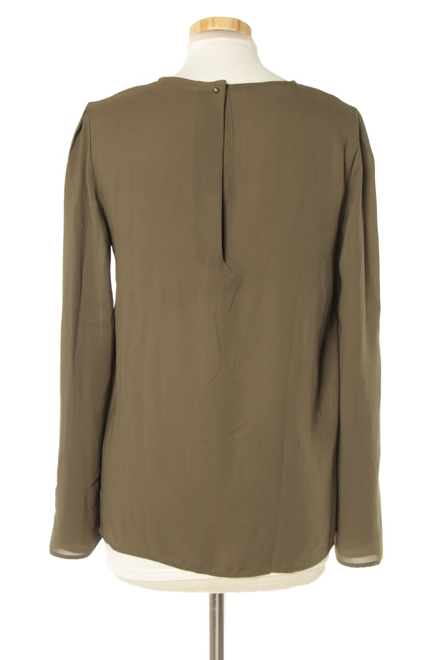 Blouse à manches longues Mango de la taille XS, de couleur vert