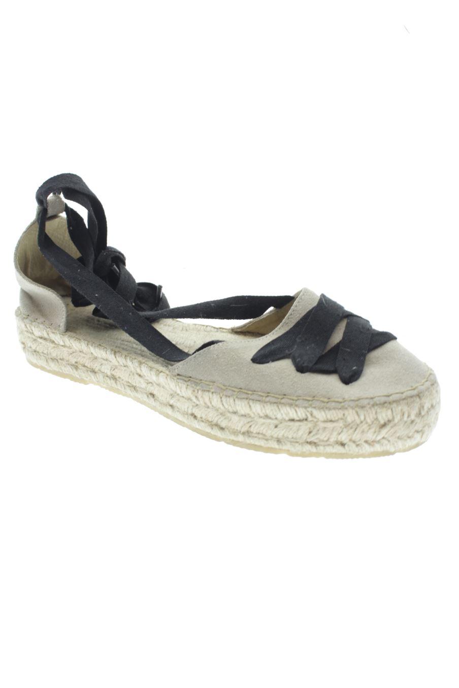 Sandalias planas de Made in spain de la talla 41, de color beige de