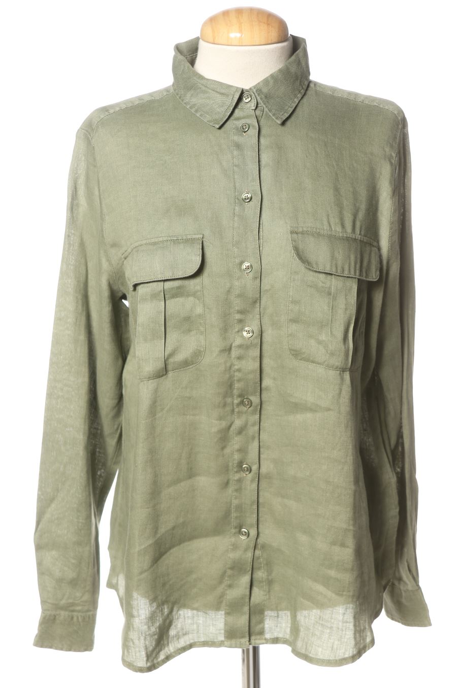 Camisa de H&M de la talla L, de color verde