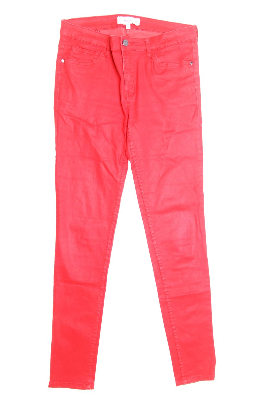Vaqueros de Mango de la talla 36, de color rojo de ropa vaquera