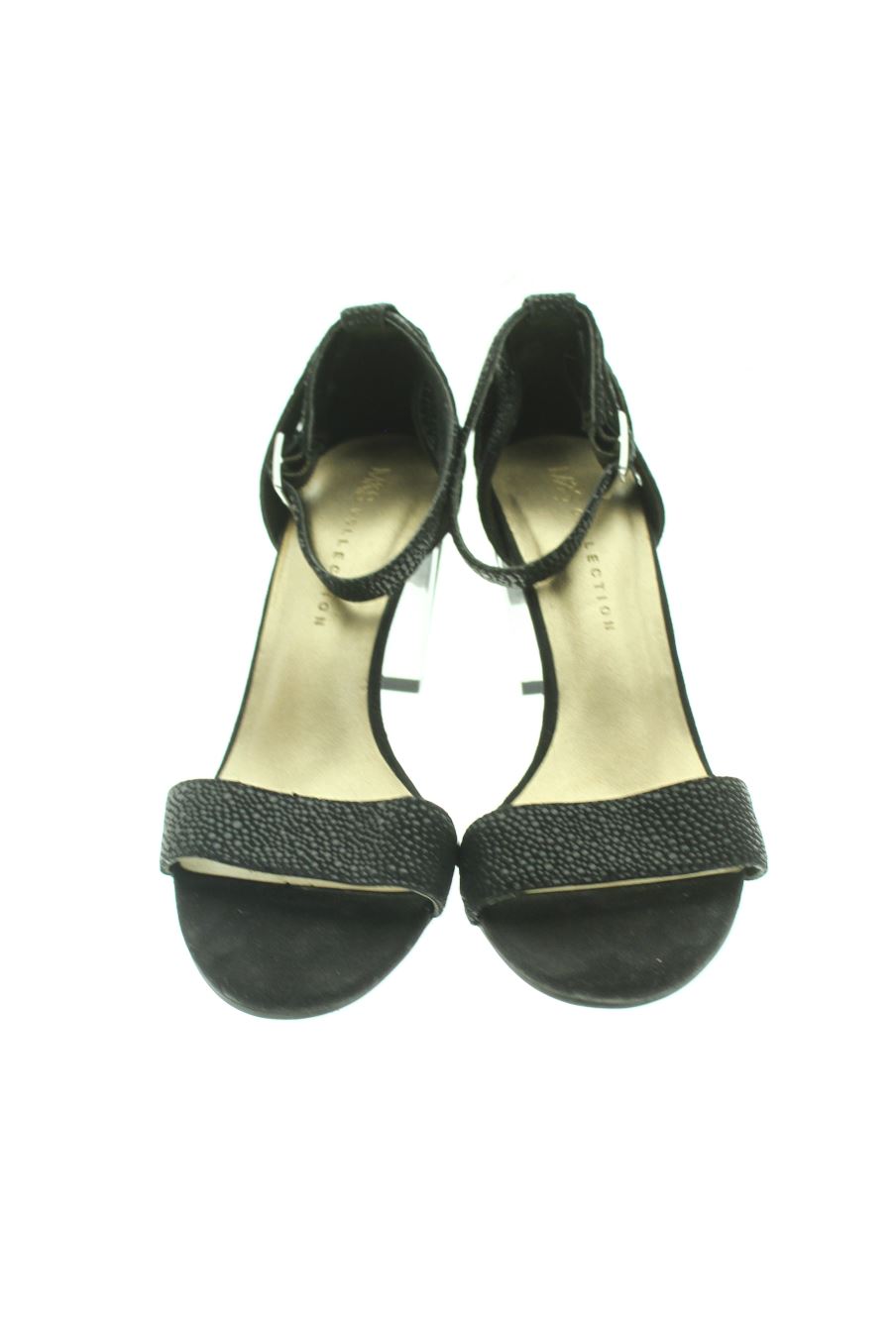 Sandalias tacon de M&S COLLECTION de la talla 35, de color negro de