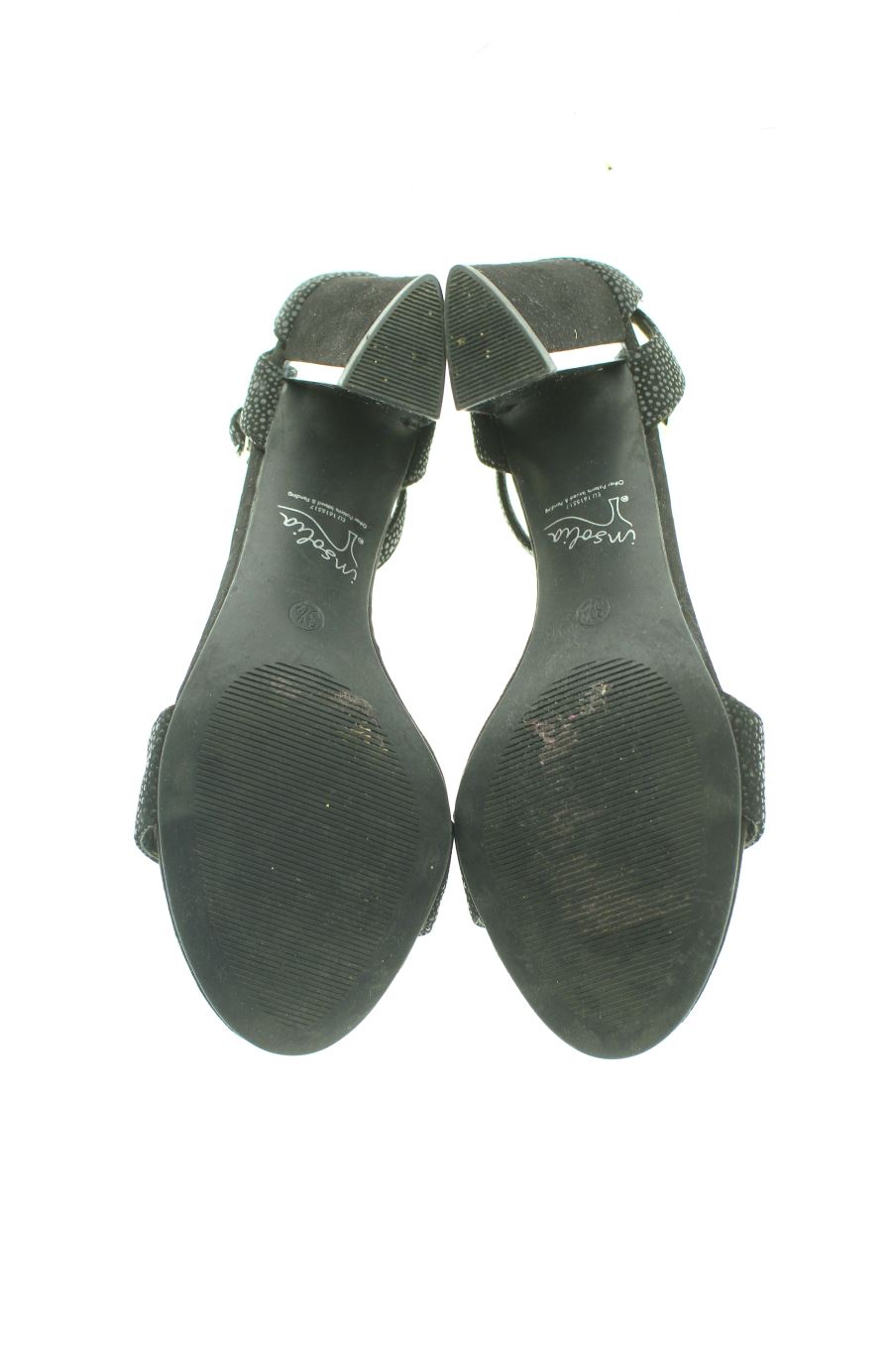 Sandalias tacon de M&S COLLECTION de la talla 35, de color negro de