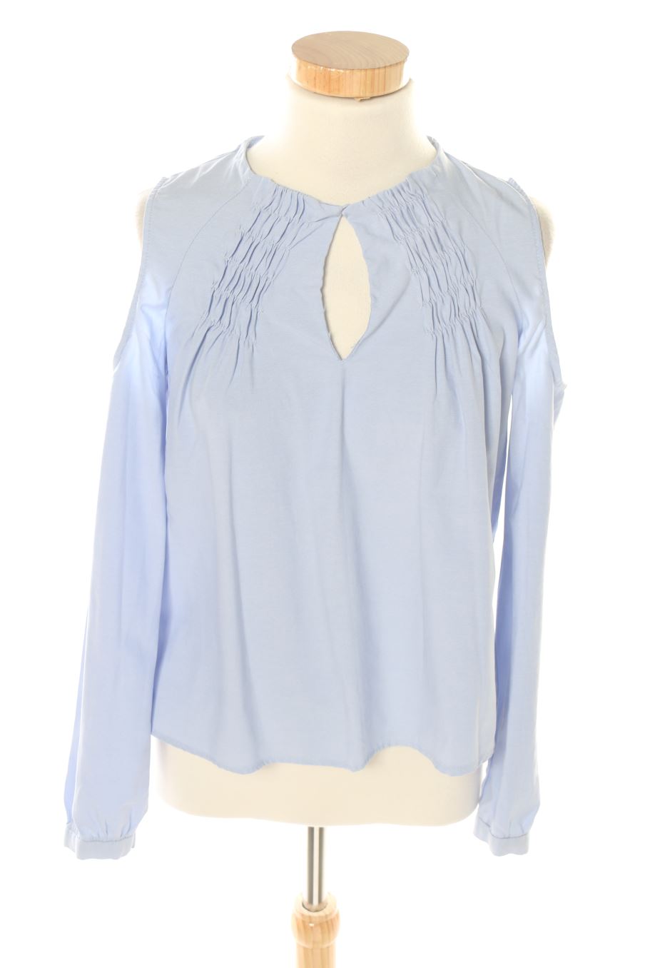 Blouse à manches longues Trafaluc de la taille S, de couleur bleu