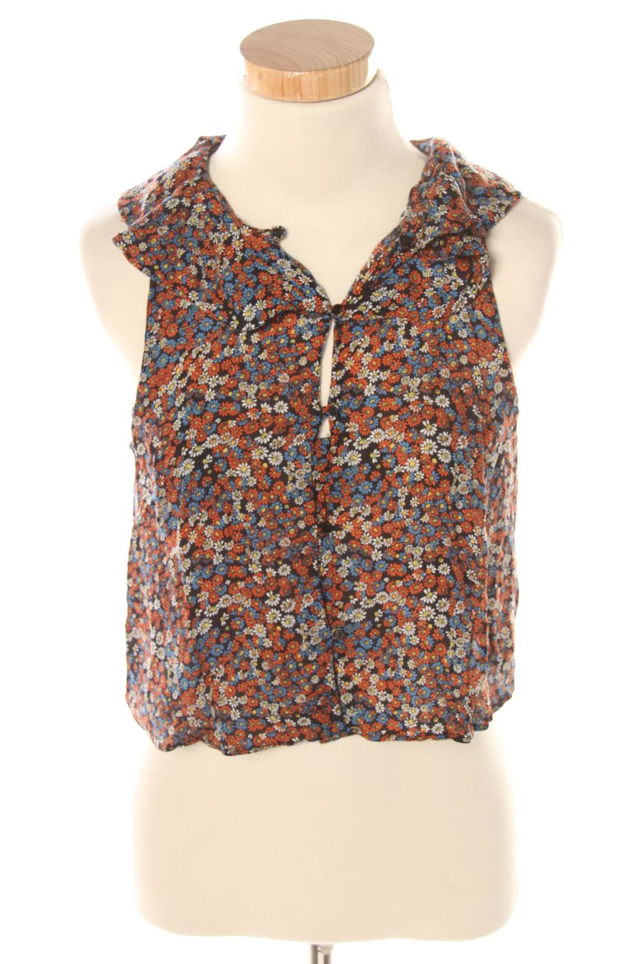 Camisa sin mangas de Trafaluc de la talla S, de color flores
