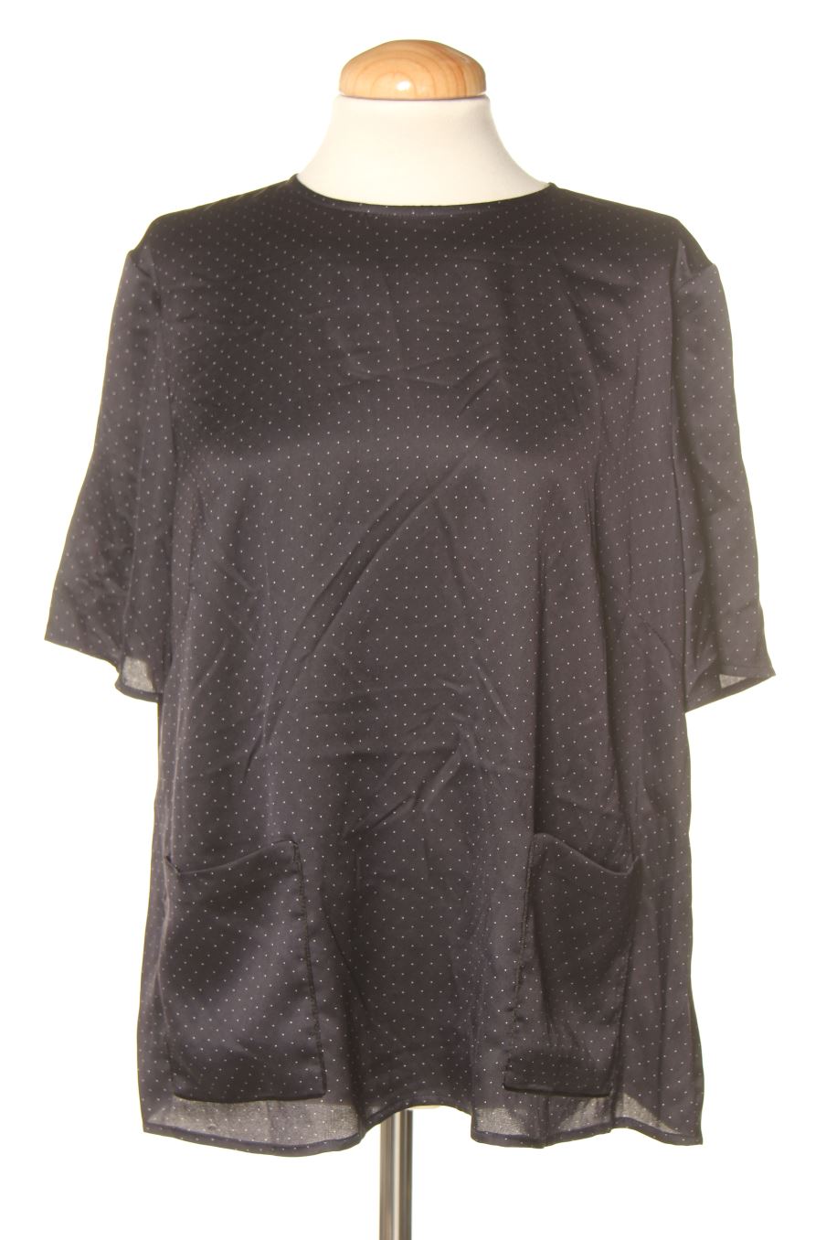 Blusa de manga corta de Mango de la talla S, de color azul marino