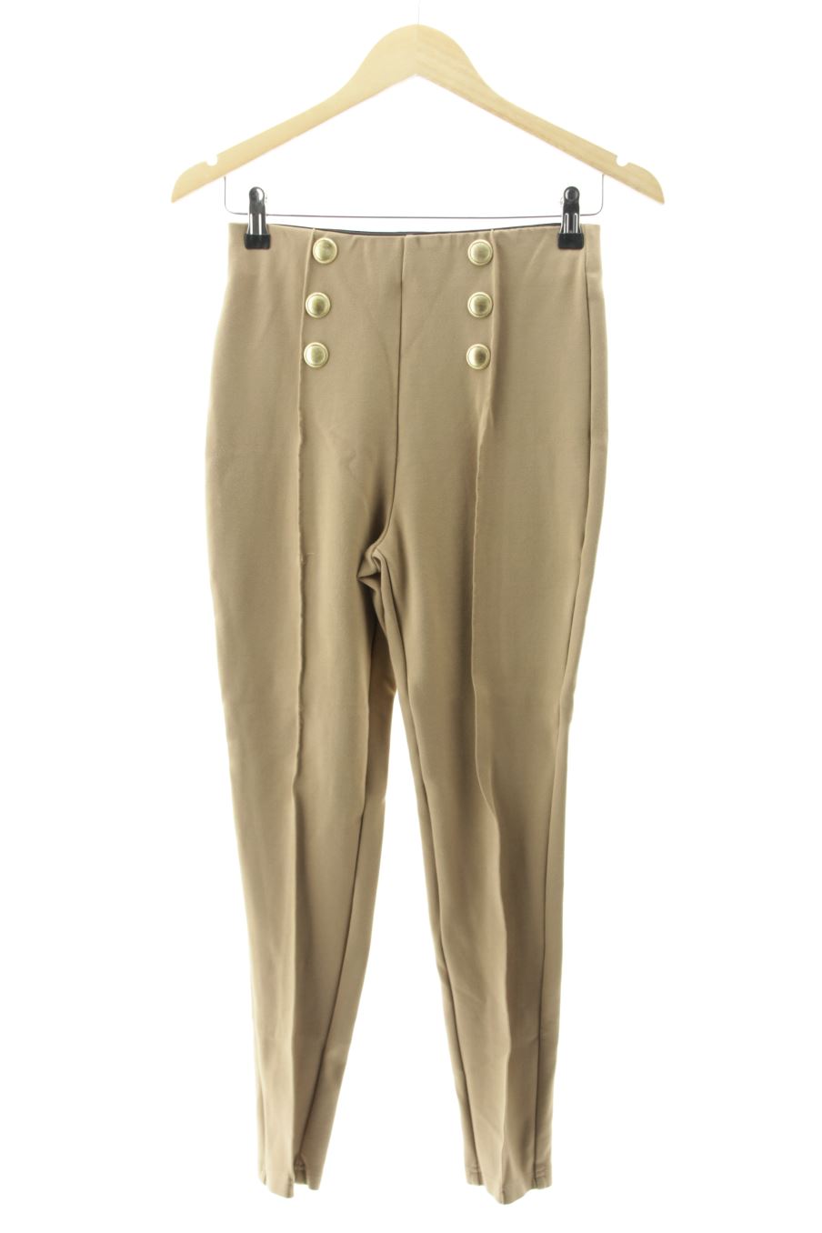 Pantalon Zara de la taille S, de couleur beige