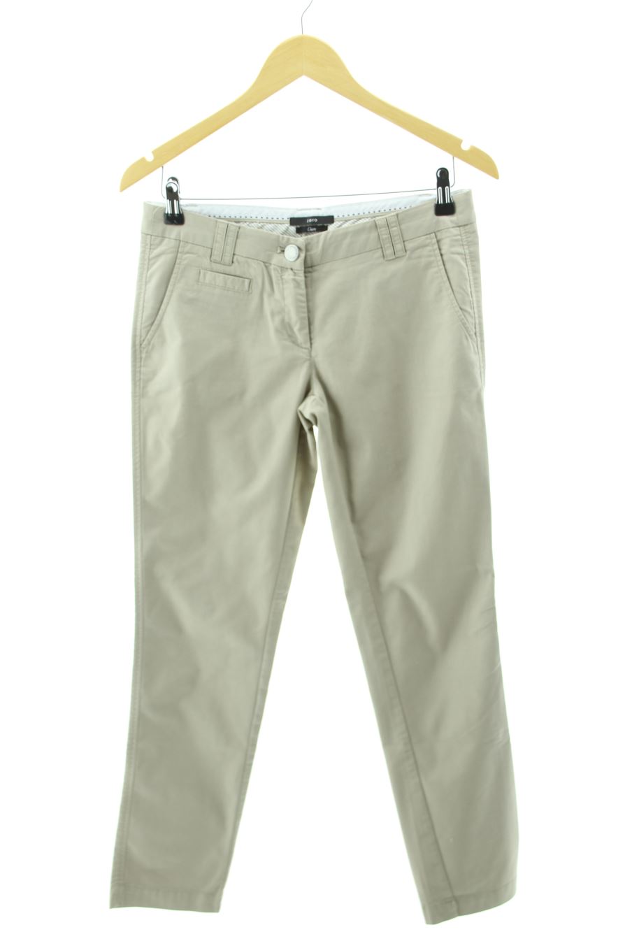 Pantalon Zero de la taille 34, de couleur beige