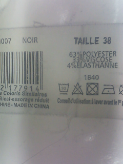 Falda de Monoprix de la talla 38, de color negro