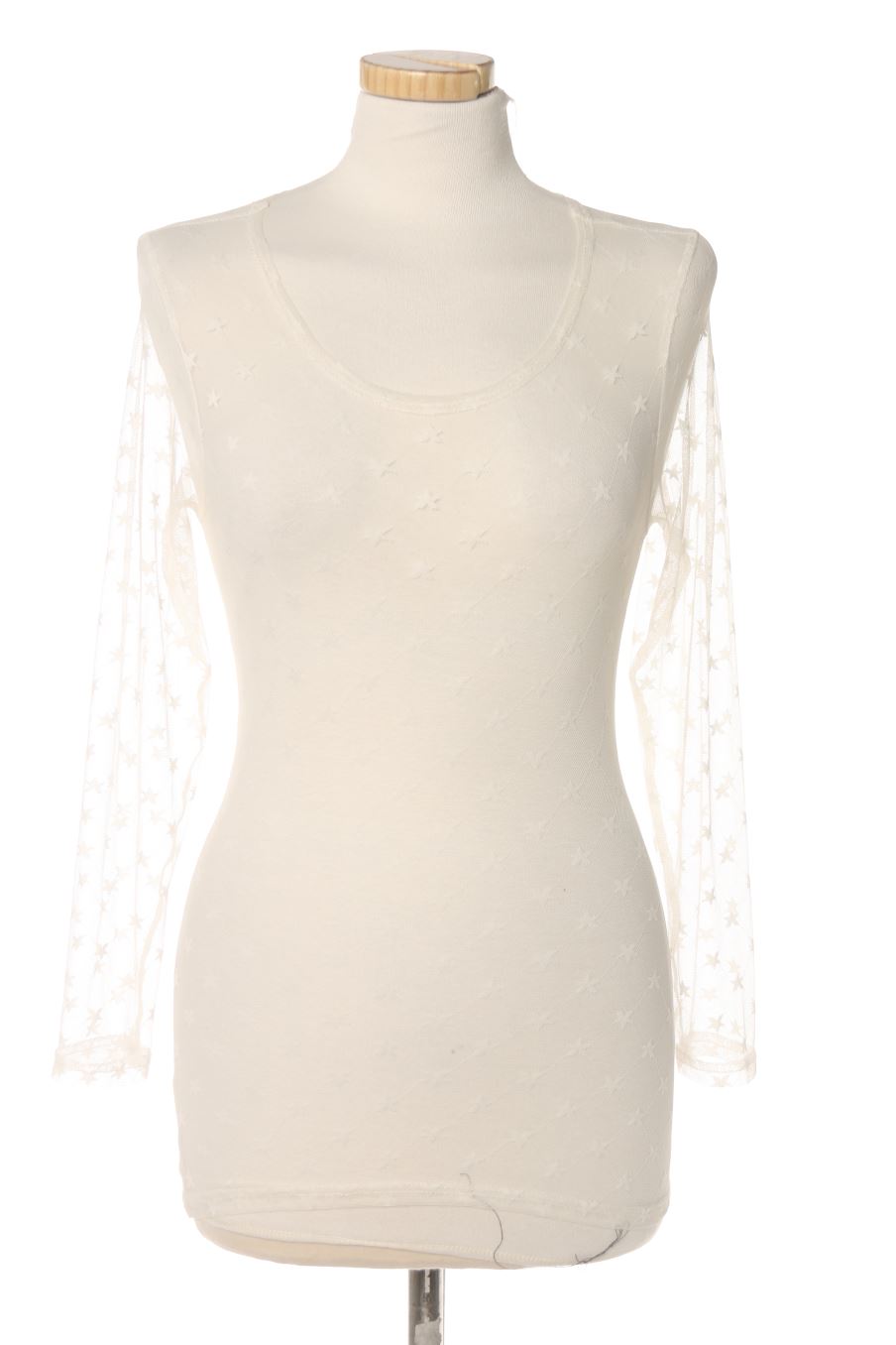 T-shirt à manches longues kling de la taille XS, de couleur blanc