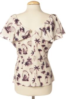 Blouse à manches courtes L Minueto