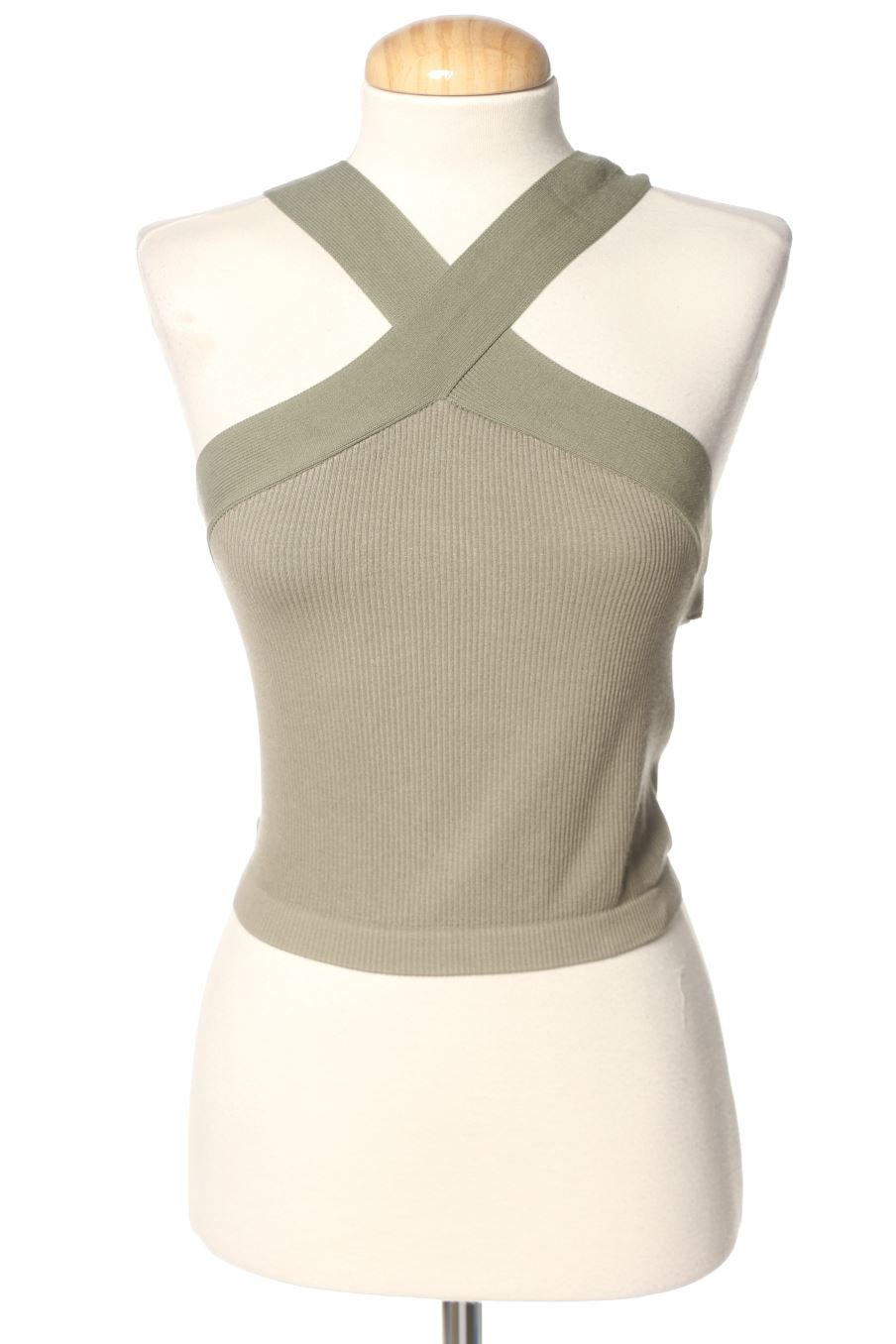 Top de Stradivarius de la talla XS, de color verde