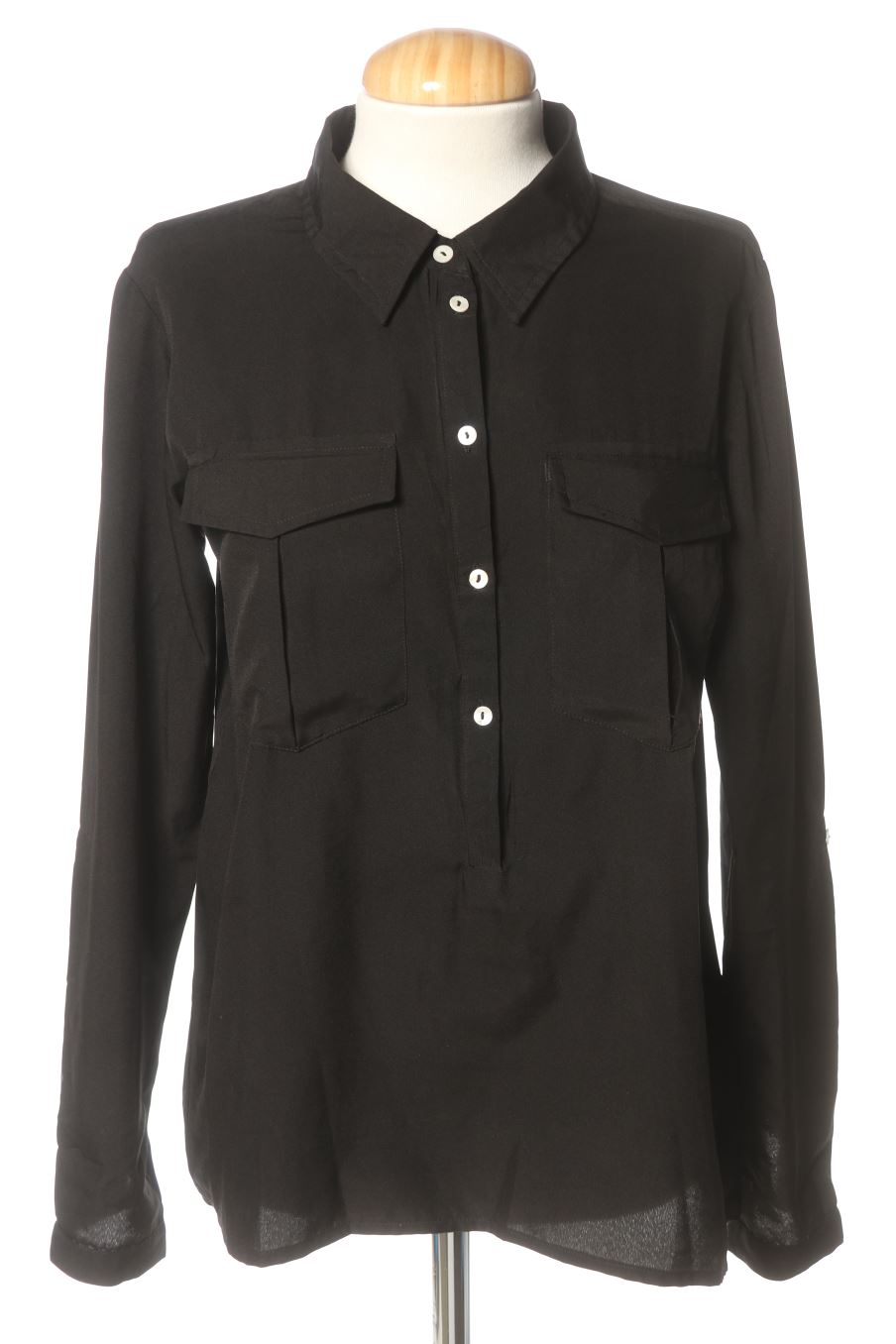 Chemise Venca de la taille S, de couleur noir