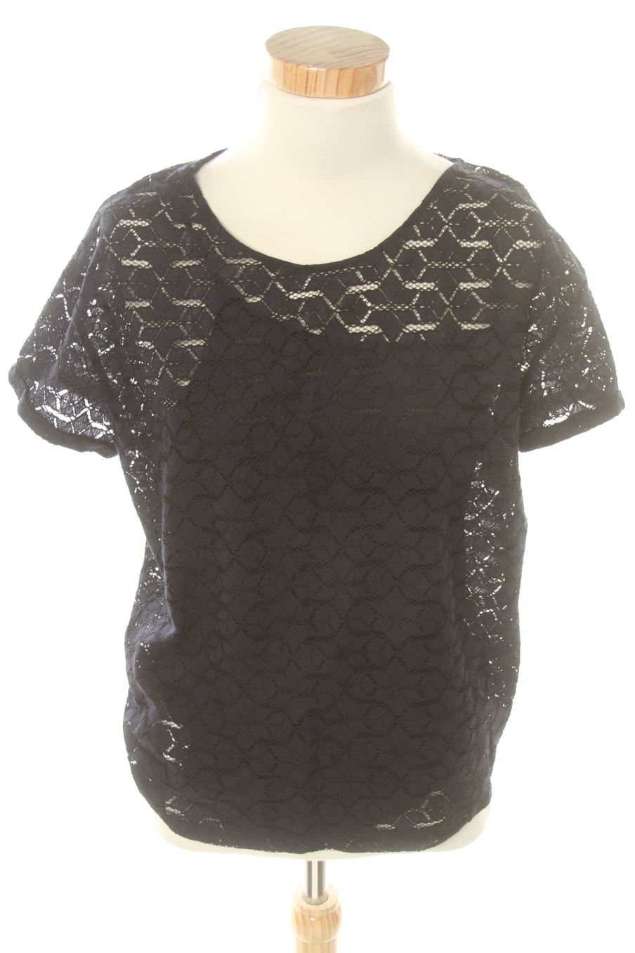 Blusa de manga corta de Promod de la talla S, de color azul marino