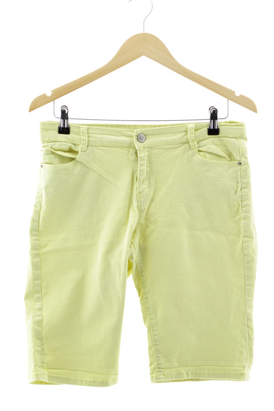 Shorts Camaieu de la taille 42, de couleur jaune de denim