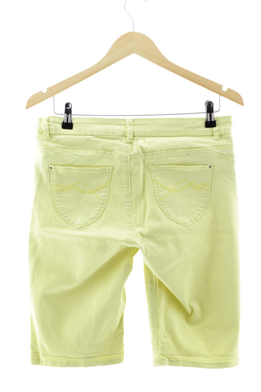 Shorts Camaieu de la taille 42, de couleur jaune de denim