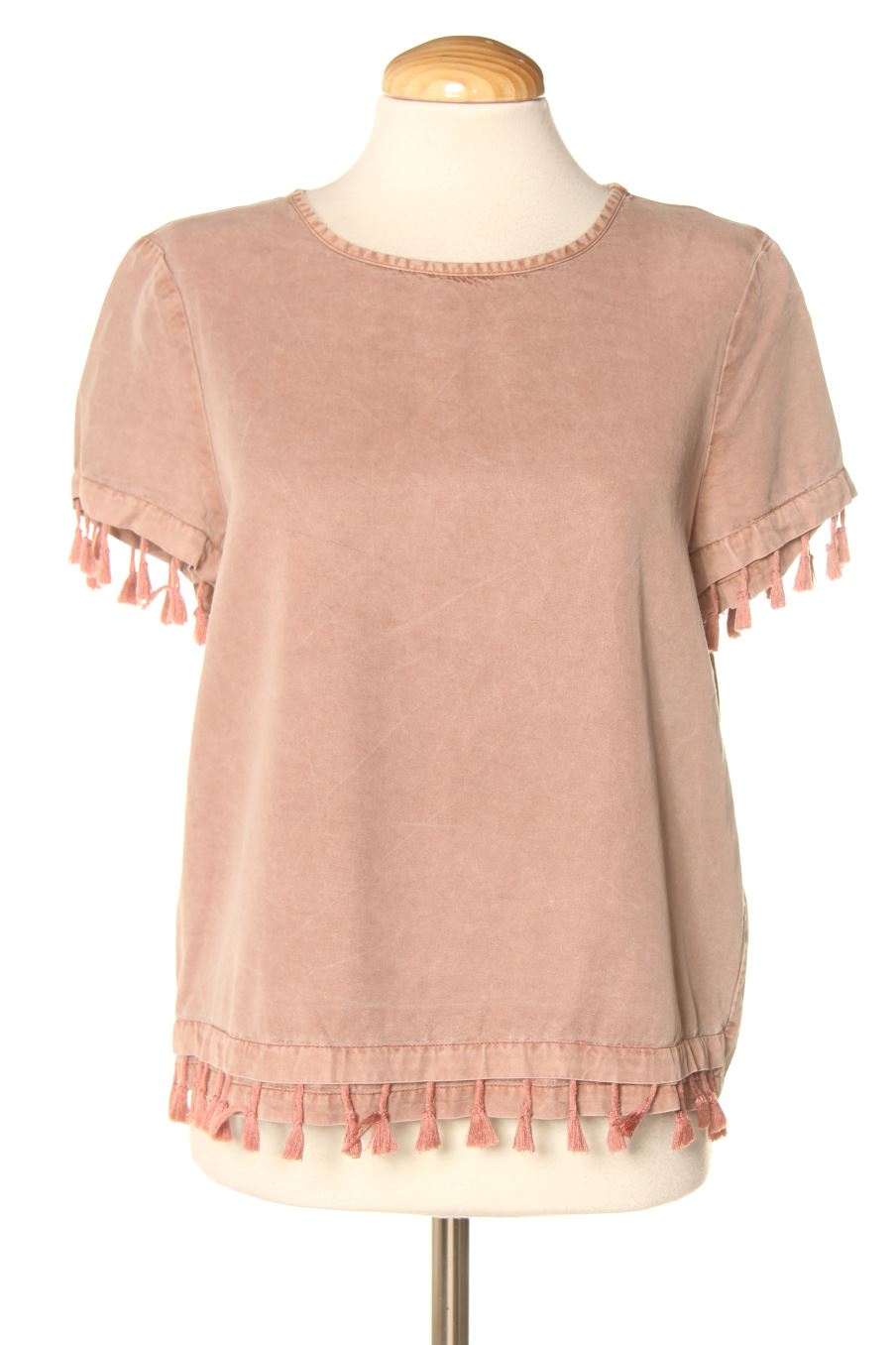 Kurzärmelige Bluse von Noisy may Größe M, Farbe Rosa, für