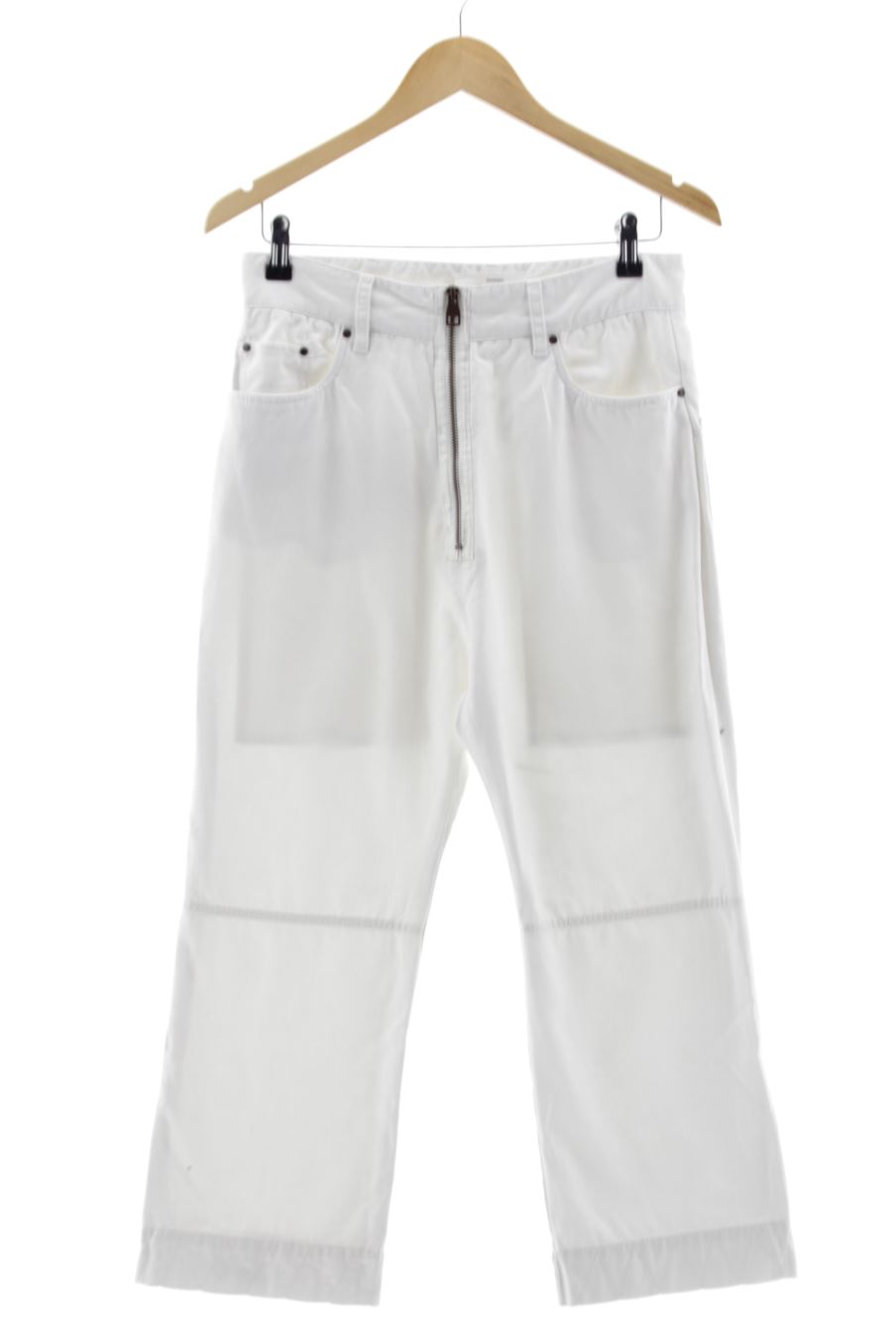 Vaquero de Mango de la talla S, de color blanco de ropa vaquera