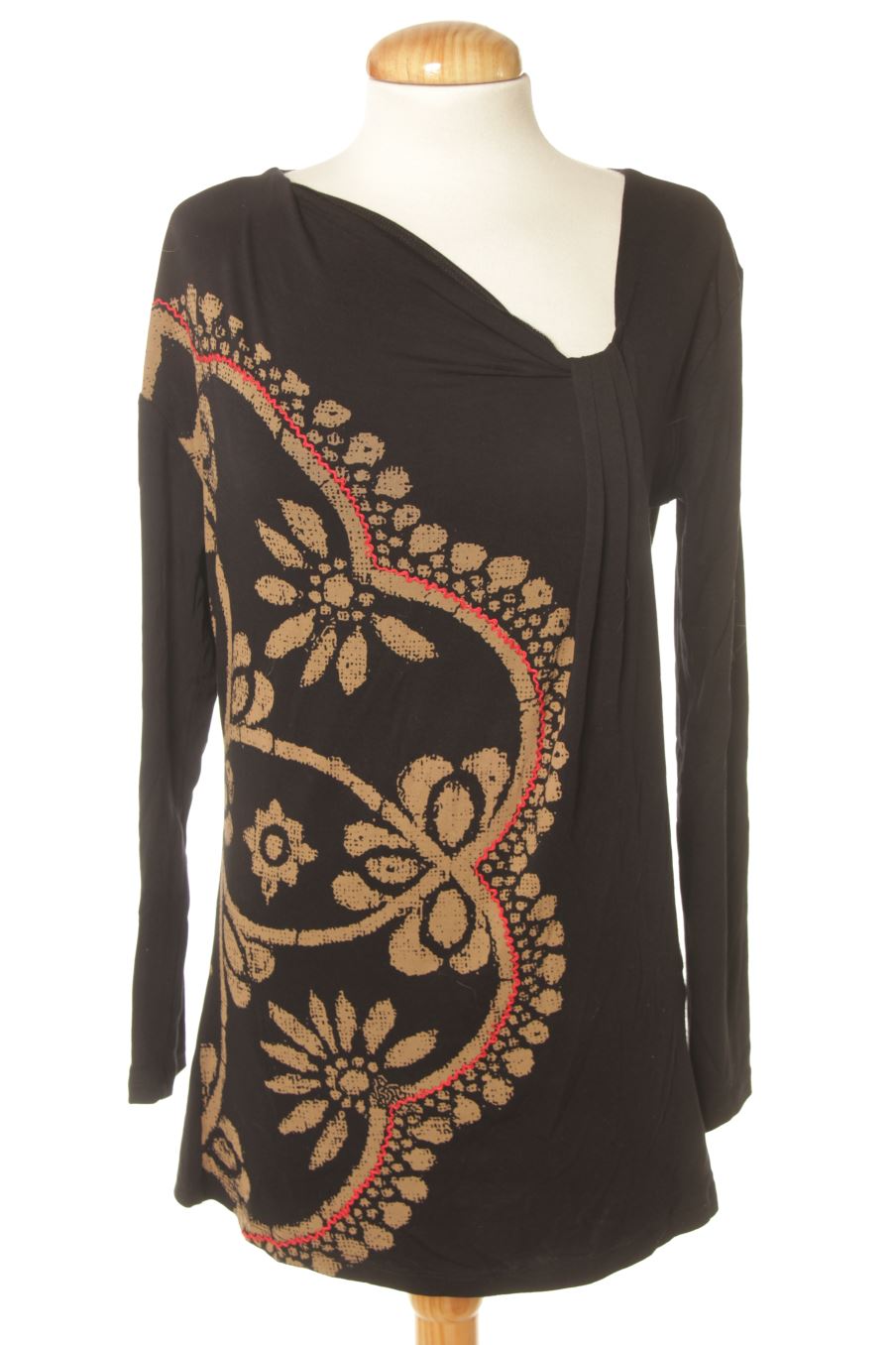 Blouse à manches longues Desigual de la taille S, de couleur noir