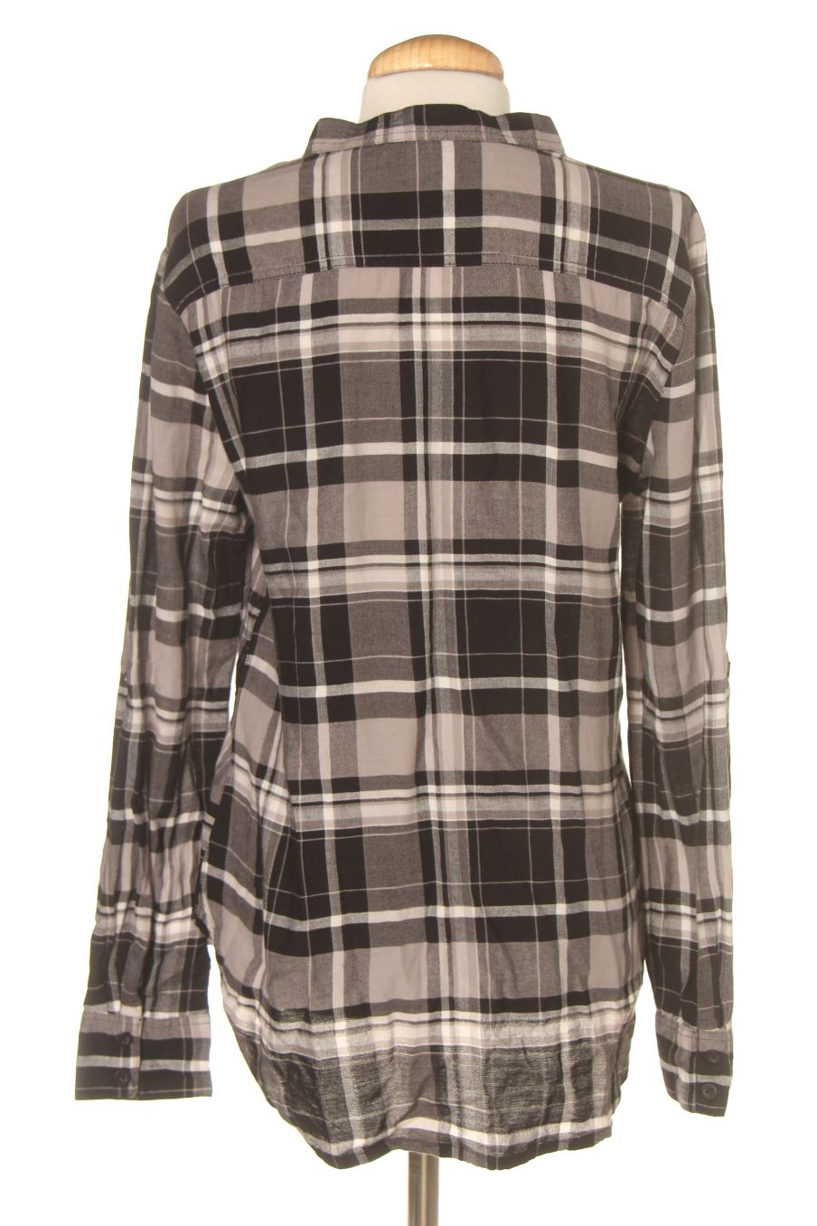 Langärmelige Bluse von Jacqueline De Yong Größe 36, Farbe Kariert, für