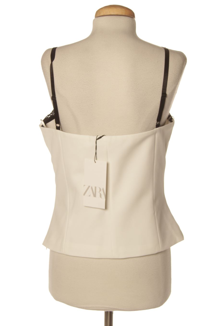 Top Zara de la taille L, de couleur blanc