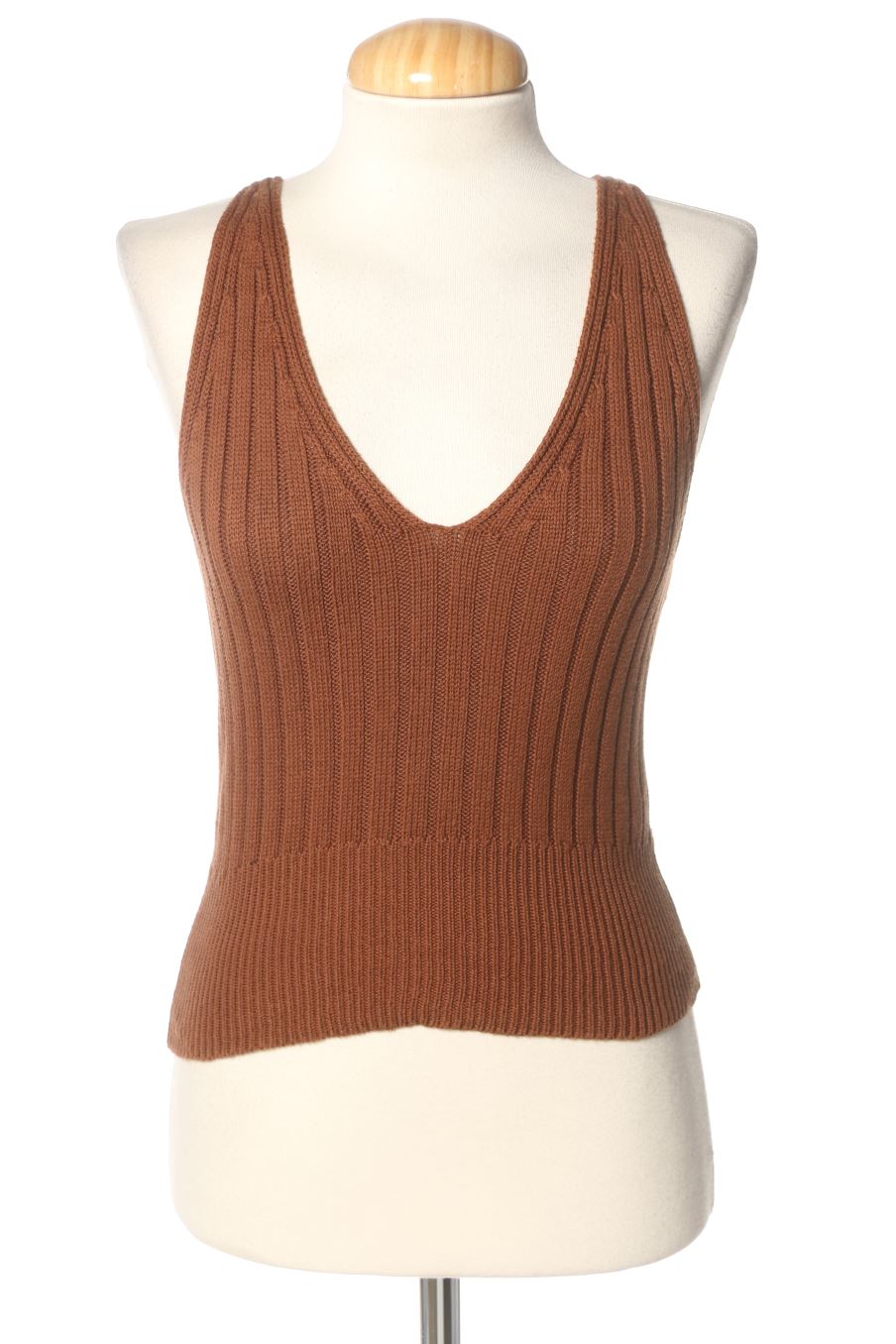 Top Pull & Bear de la taille M, de couleur marron