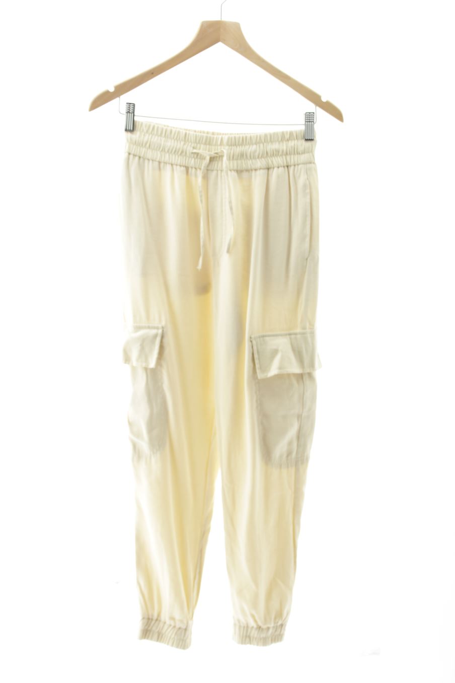 Pantaloni casual de Zara de la talla XS, de color beige