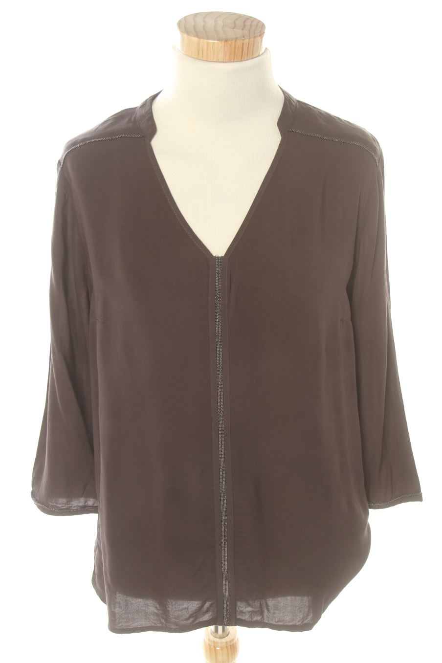Blouse à manches longues Cache cache de la taille S, de couleur gris