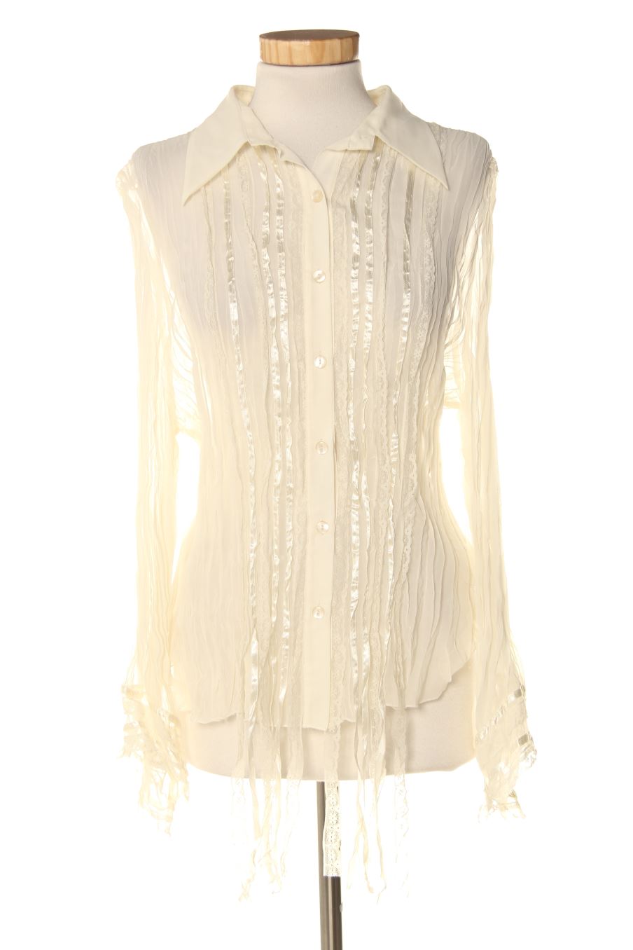 Chemise Punt roma de la taille 48, de couleur beige