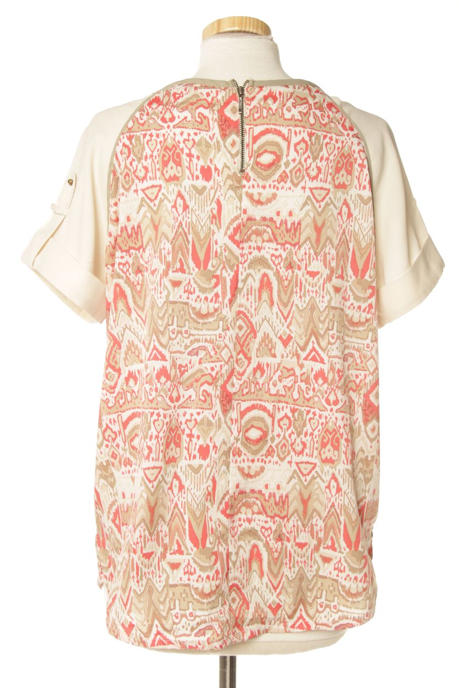 Blouse à manches courtes Stradivarius de la taille S, de couleur imprimés