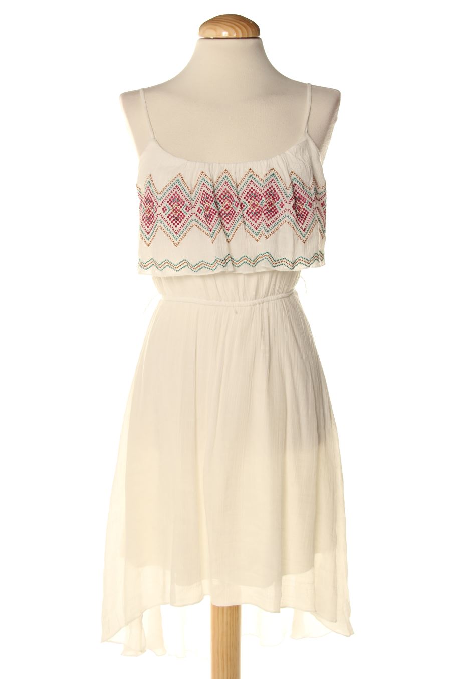 Robe casual Fórmula Joven de la taille 38, de couleur blanc
