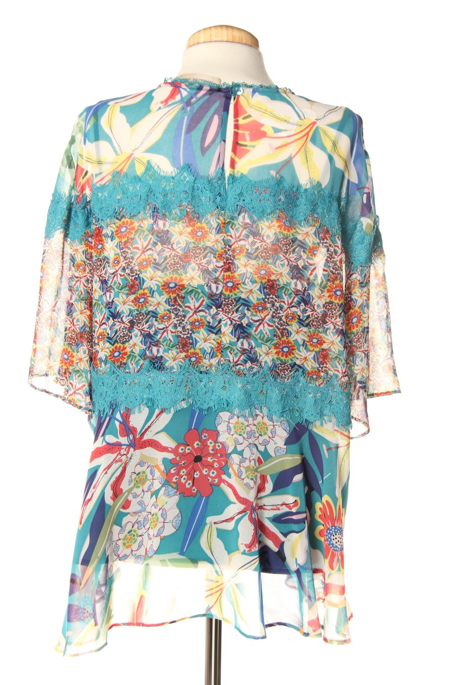 Blusa de manga corta de Purificación García de la talla 44, de color estampado