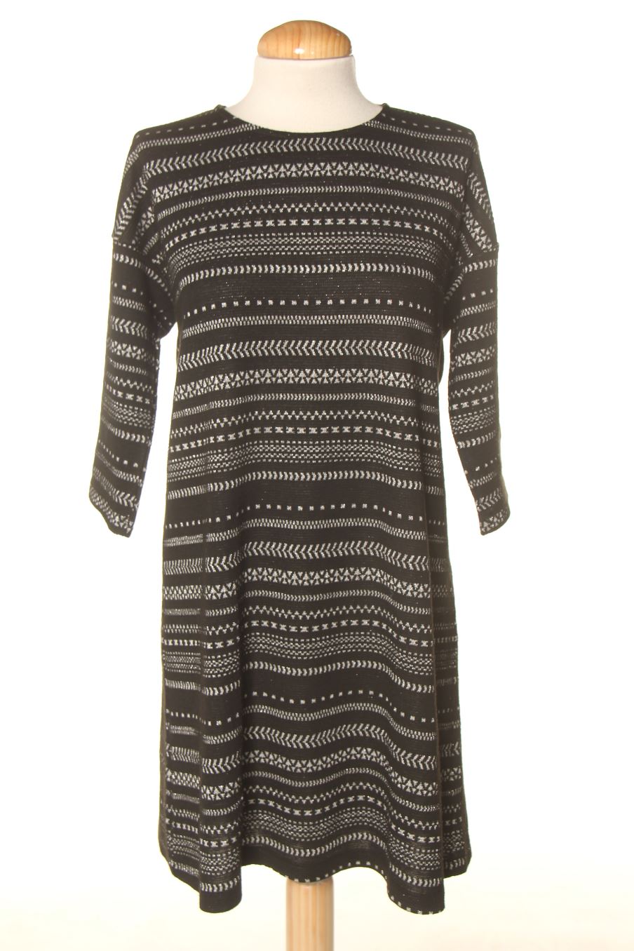 Vestido casual de Mango de la talla M, de color negro