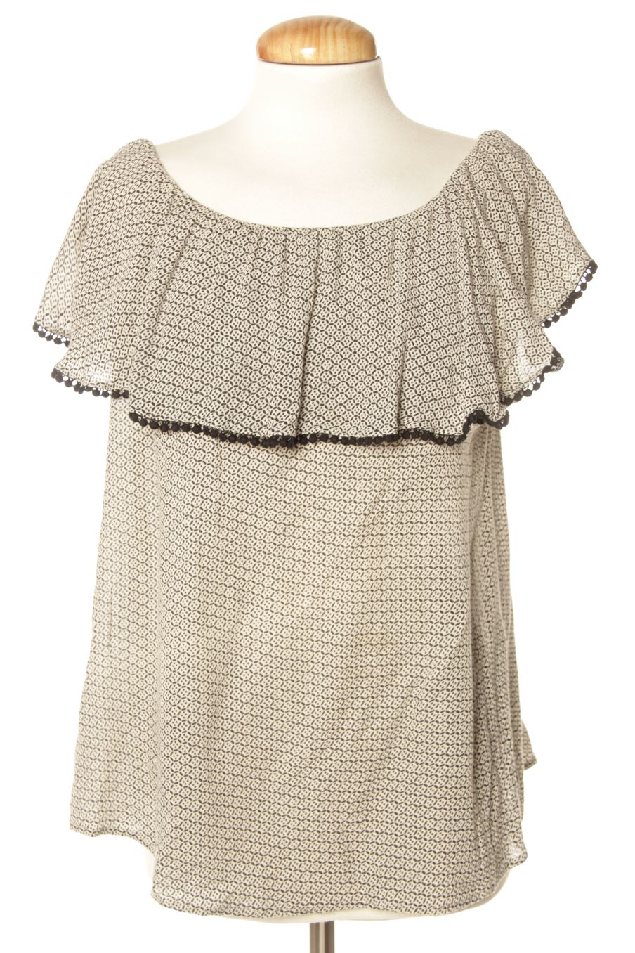 Blusa de manga corta de Pimkie de la talla M, de color negro