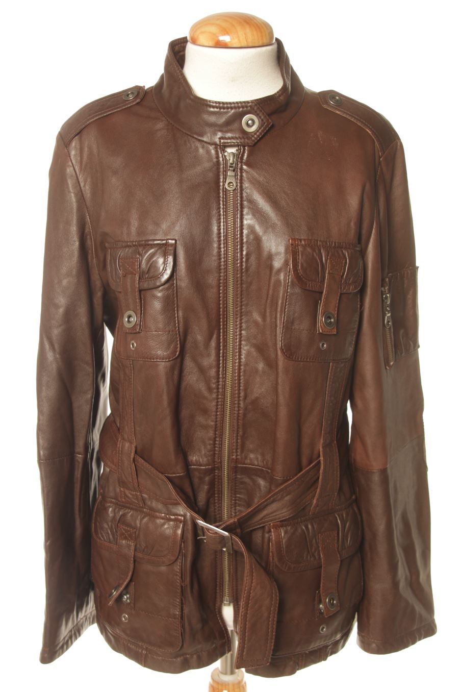 Blouson Lloyd`s de la taille M, de couleur marron de cuir et daim