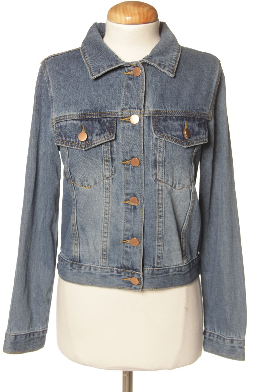 Blouson PERCENTIL de la taille S, de couleur bleu de denim