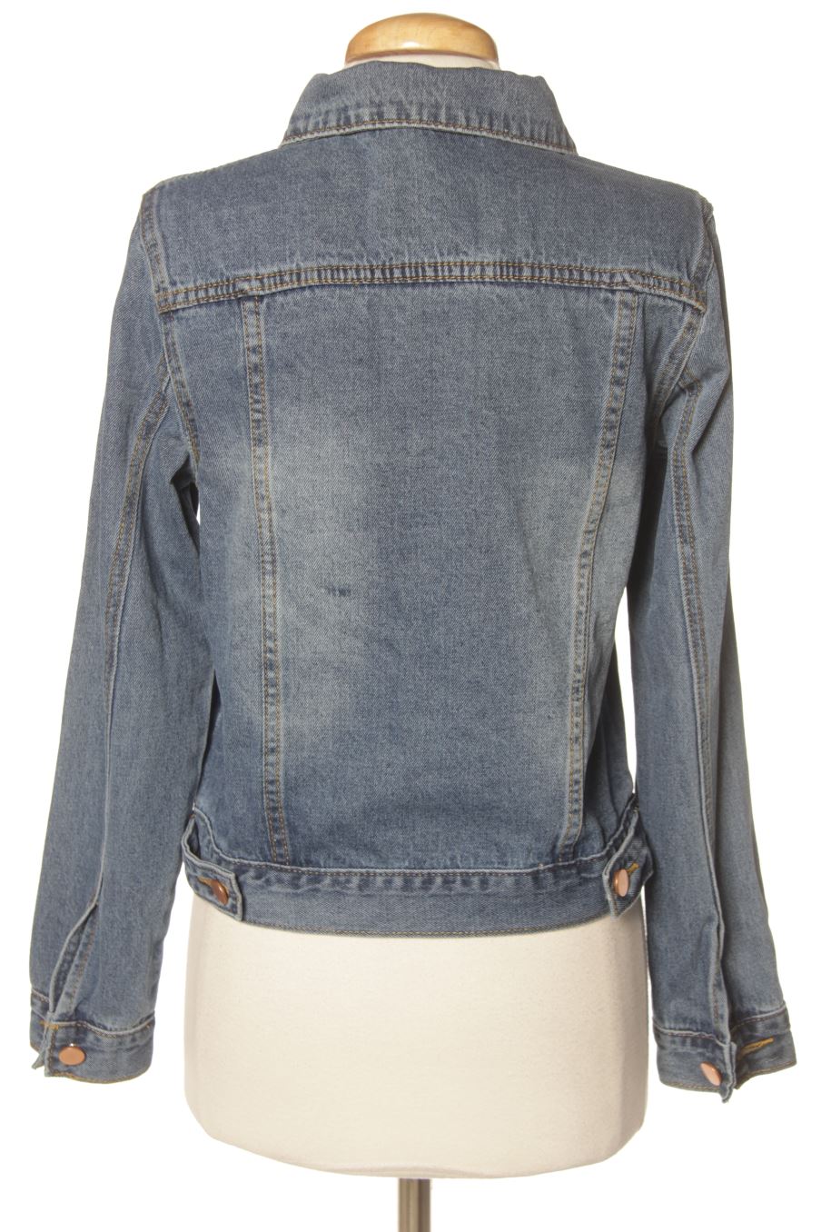 Blouson PERCENTIL de la taille S, de couleur bleu de denim