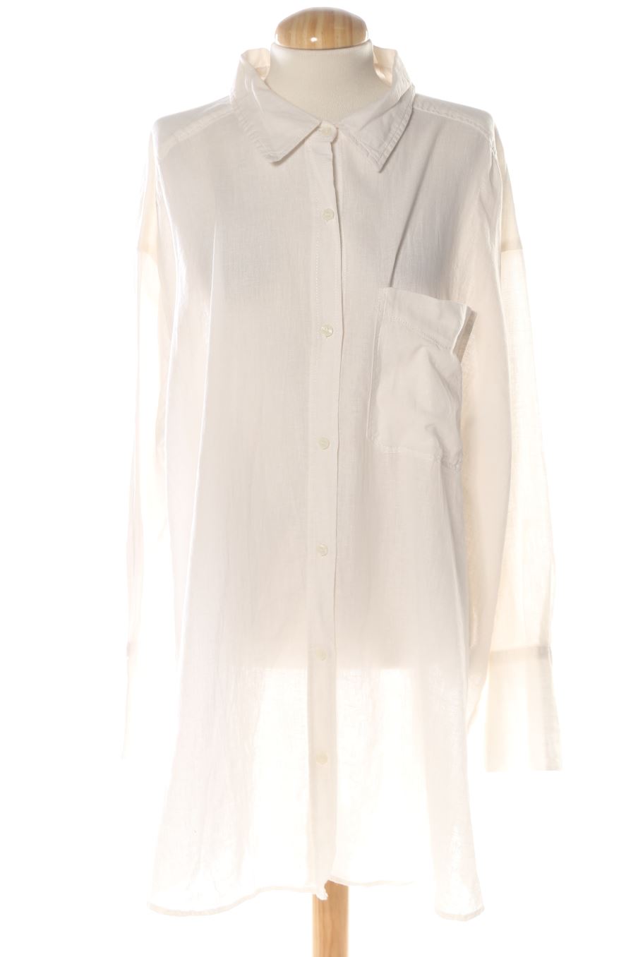 Chemise H&M de la taille L, de couleur blanc