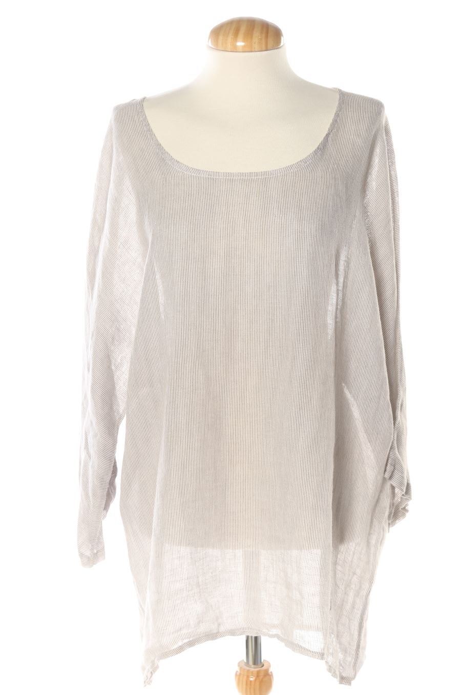 Blusa de manga larga de Made in italy de la talla L, de color gris
