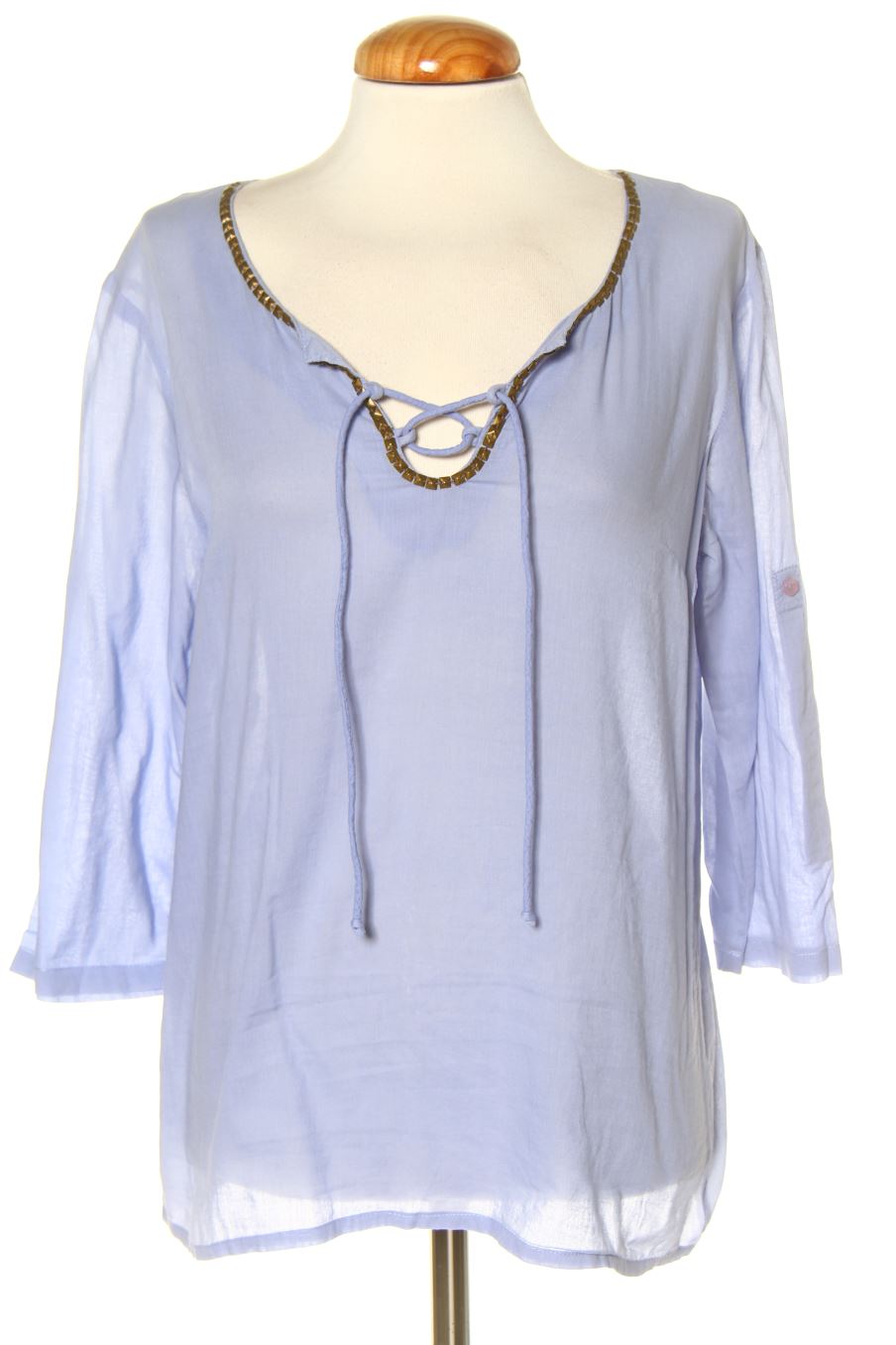 Blouse à manches longues Trucco de la taille 38, de couleur bleu
