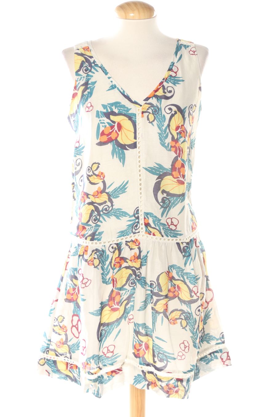Robe casual Comptoir des Cotonniers de la taille S, de couleur fleurs