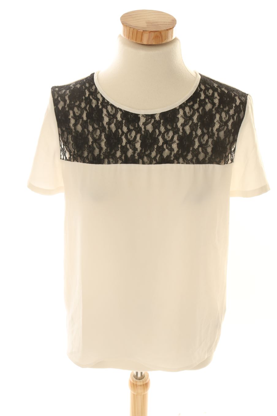Blouse à manches courtes Forever 21 de la taille S, de couleur blanc