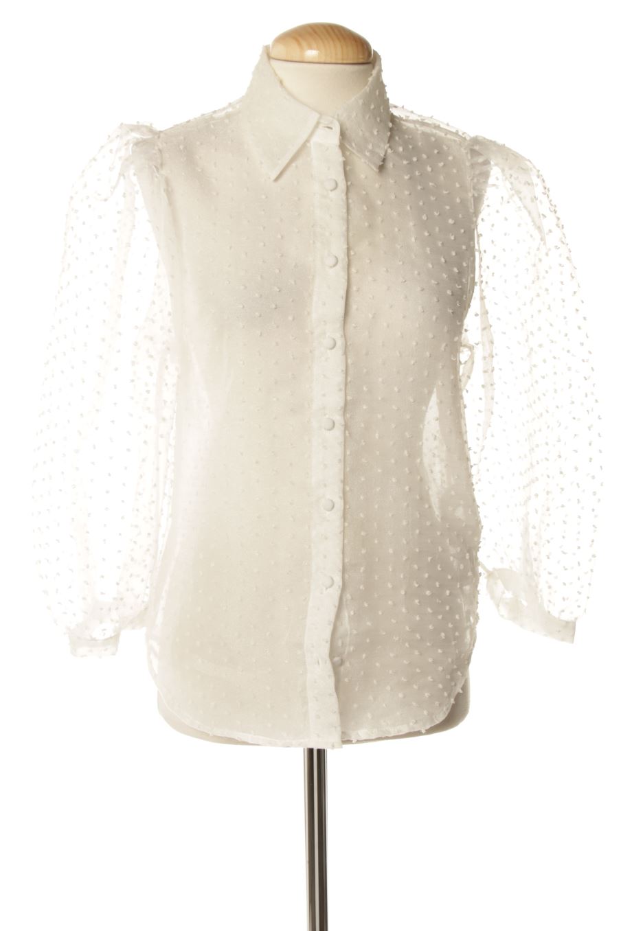 Camisa de Stradivarius de la talla S, de color blanco