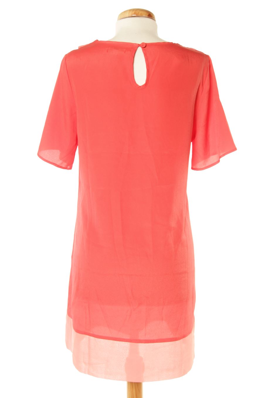Robe casual kling de la taille S, de couleur corail