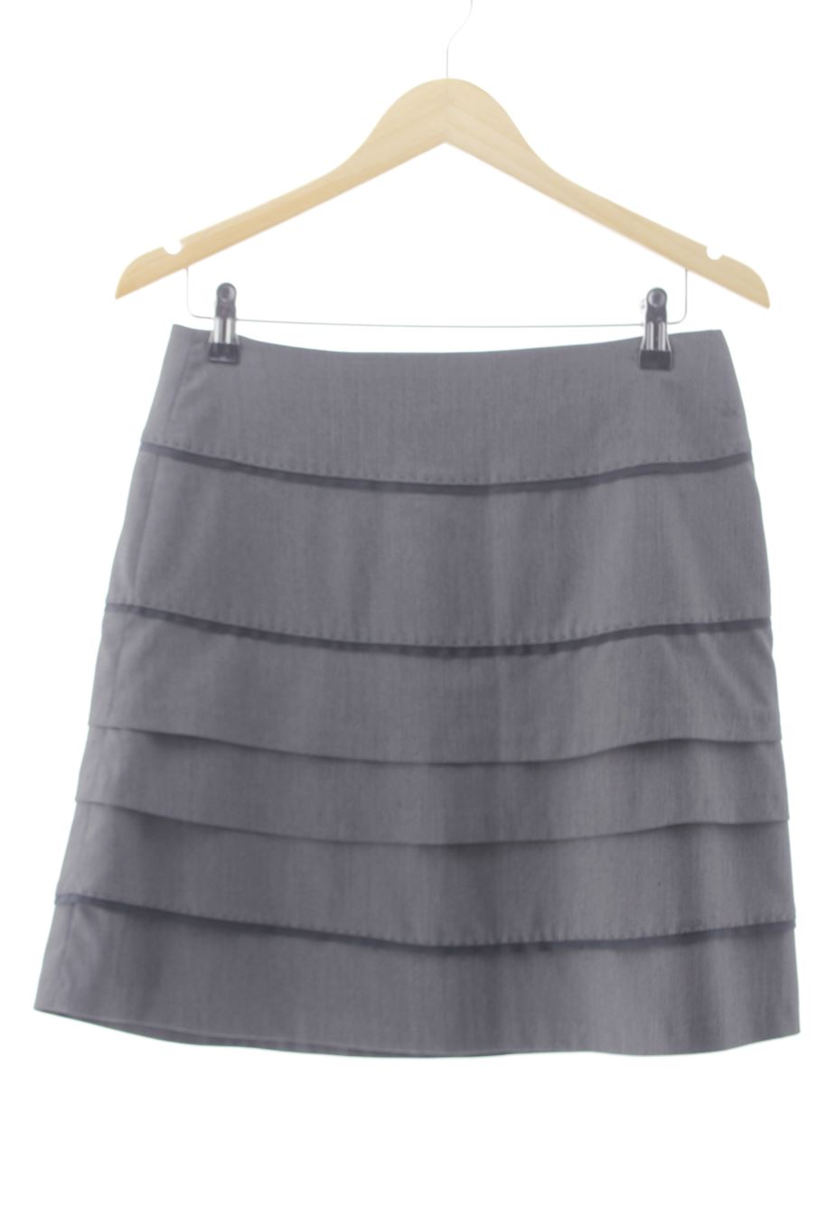 Jupe Caroll de la taille 38, de couleur gris