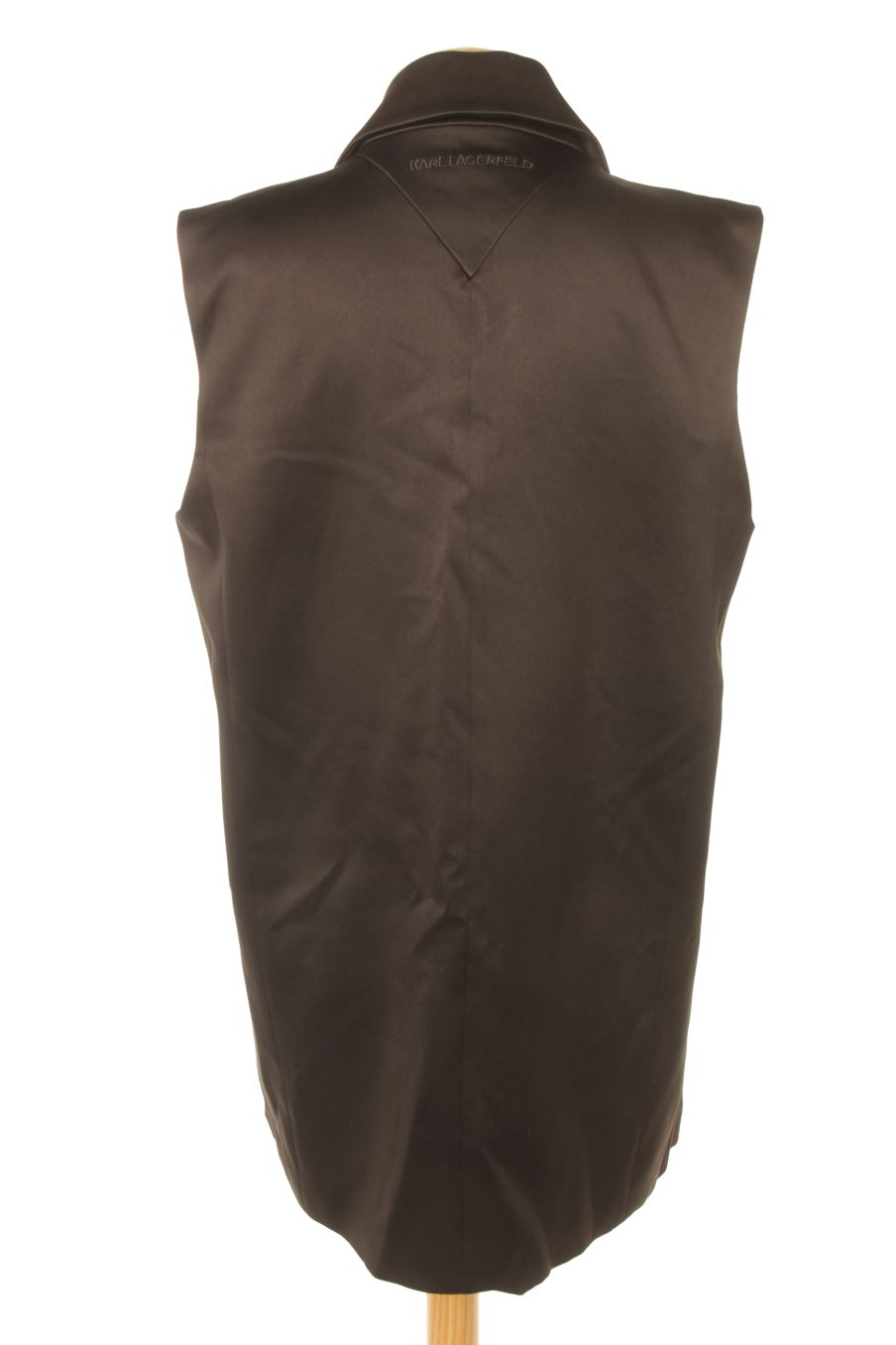 Chaleco de tela de Karl Lagerfeld de la talla 38, de color negro