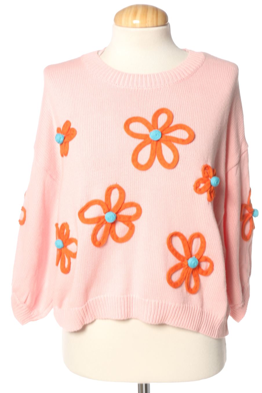 Pull Zara de la taille M, de couleur rose