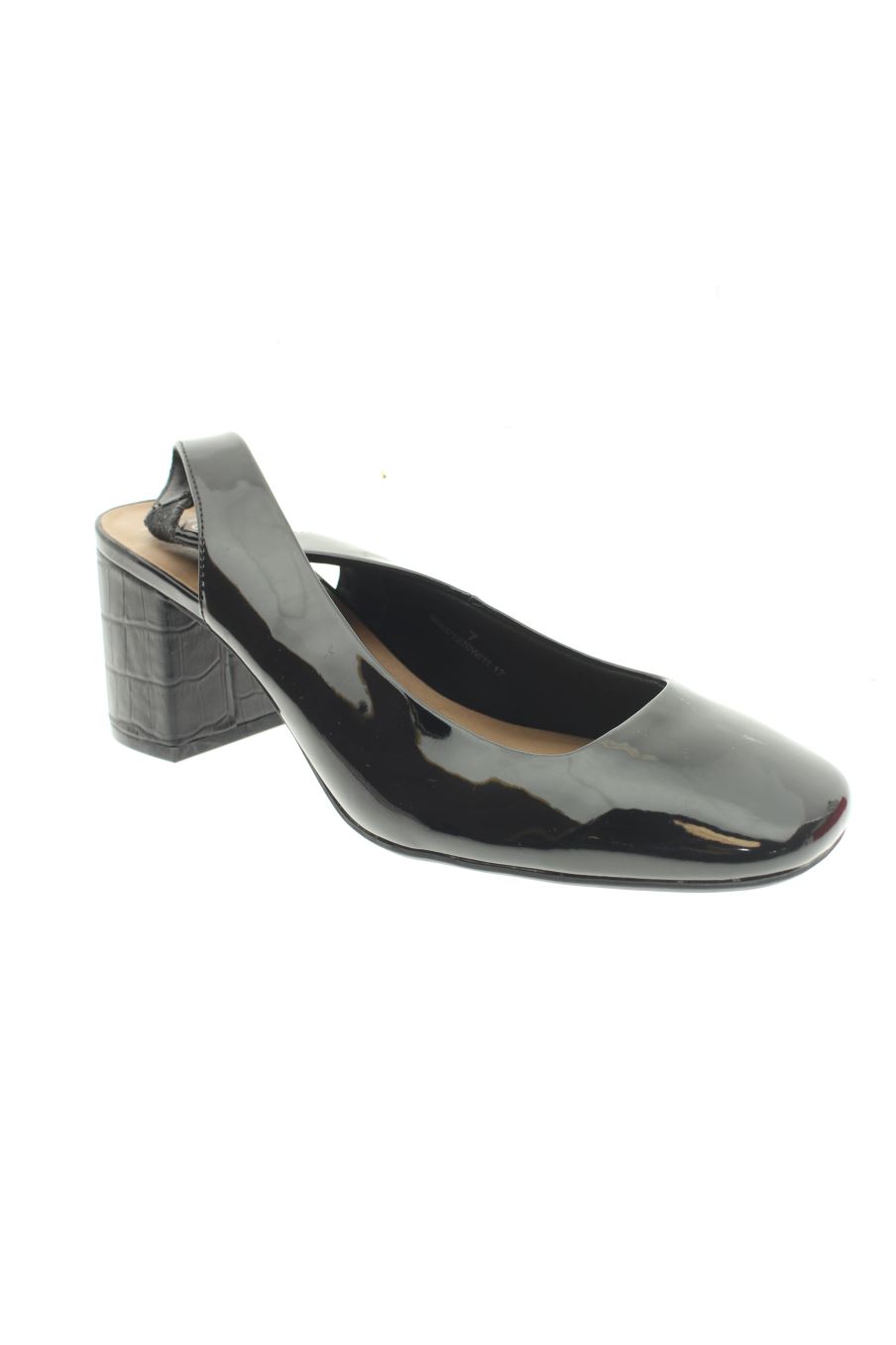 Sandalias tacon de M&S de la talla 40, de color negro de